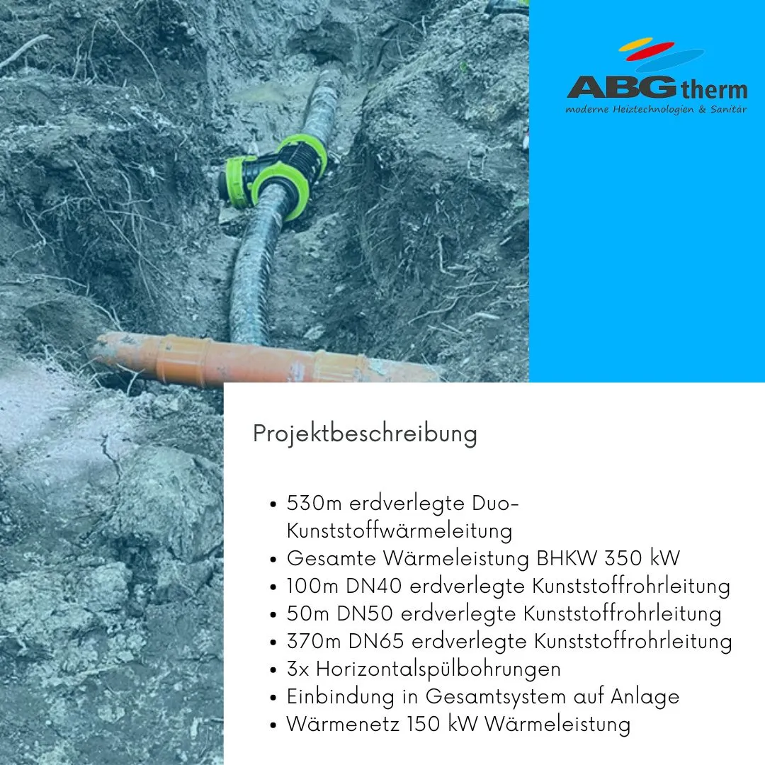 Referenzprojekt: Nahwärmeleitung Ohrwege – Foto von ABGtherm aus Westerstede (Bild 3 von 3)