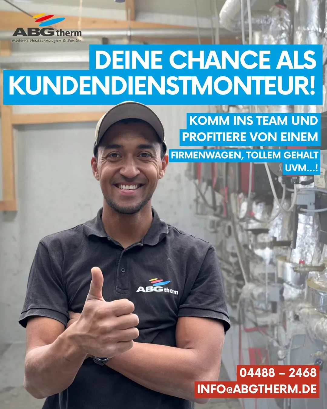 DEINE CHANCE BEI ABGTherm – als Kundendienstmonteur! – Foto von ABGtherm aus Westerstede