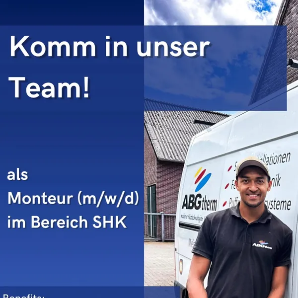 Werde SHK-Monteur bei ABGTherm – Pack mit an! – Vorschaubild des Videos von ABGtherm aus Westerstede