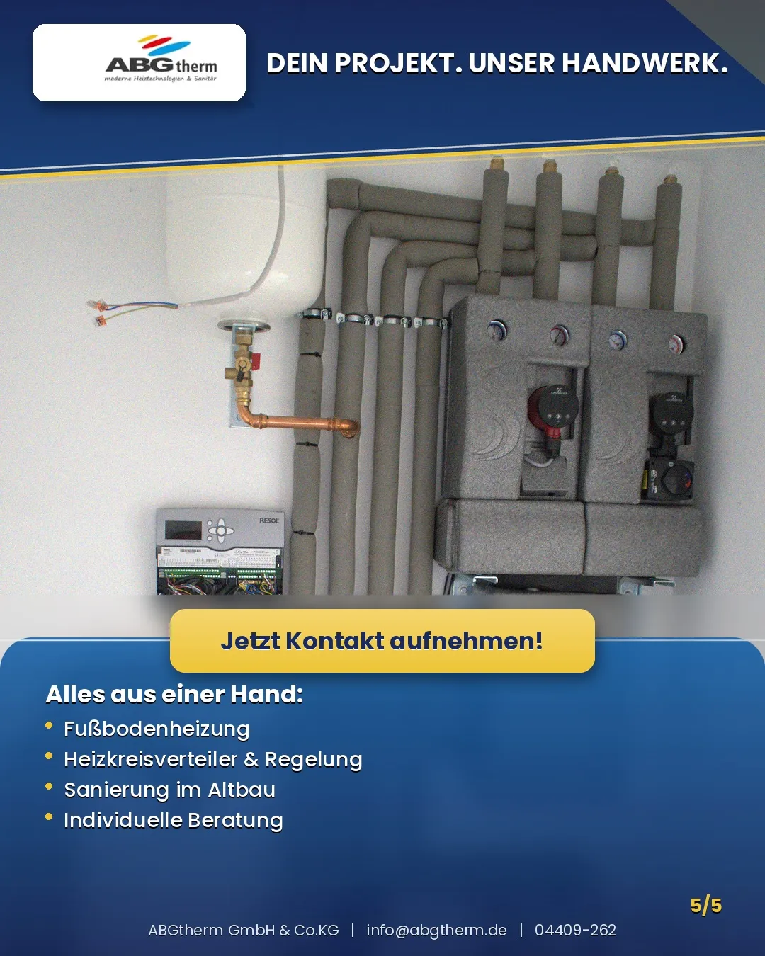 Fußbodenheizung erklärt – einmal Schritt für Schritt… – Foto von ABGtherm aus Westerstede (Bild 5 von 5)