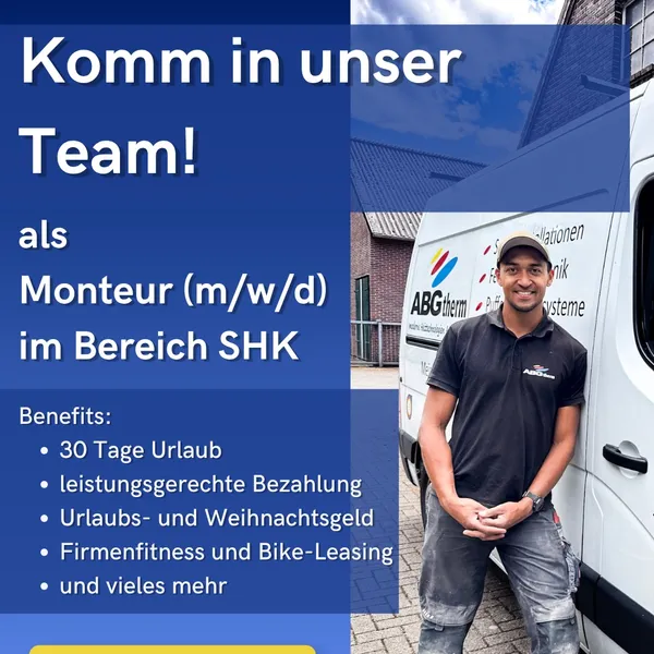 Werde SHK-Monteur bei ABGTherm – Pack mit an! – Foto von ABGtherm aus Westerstede