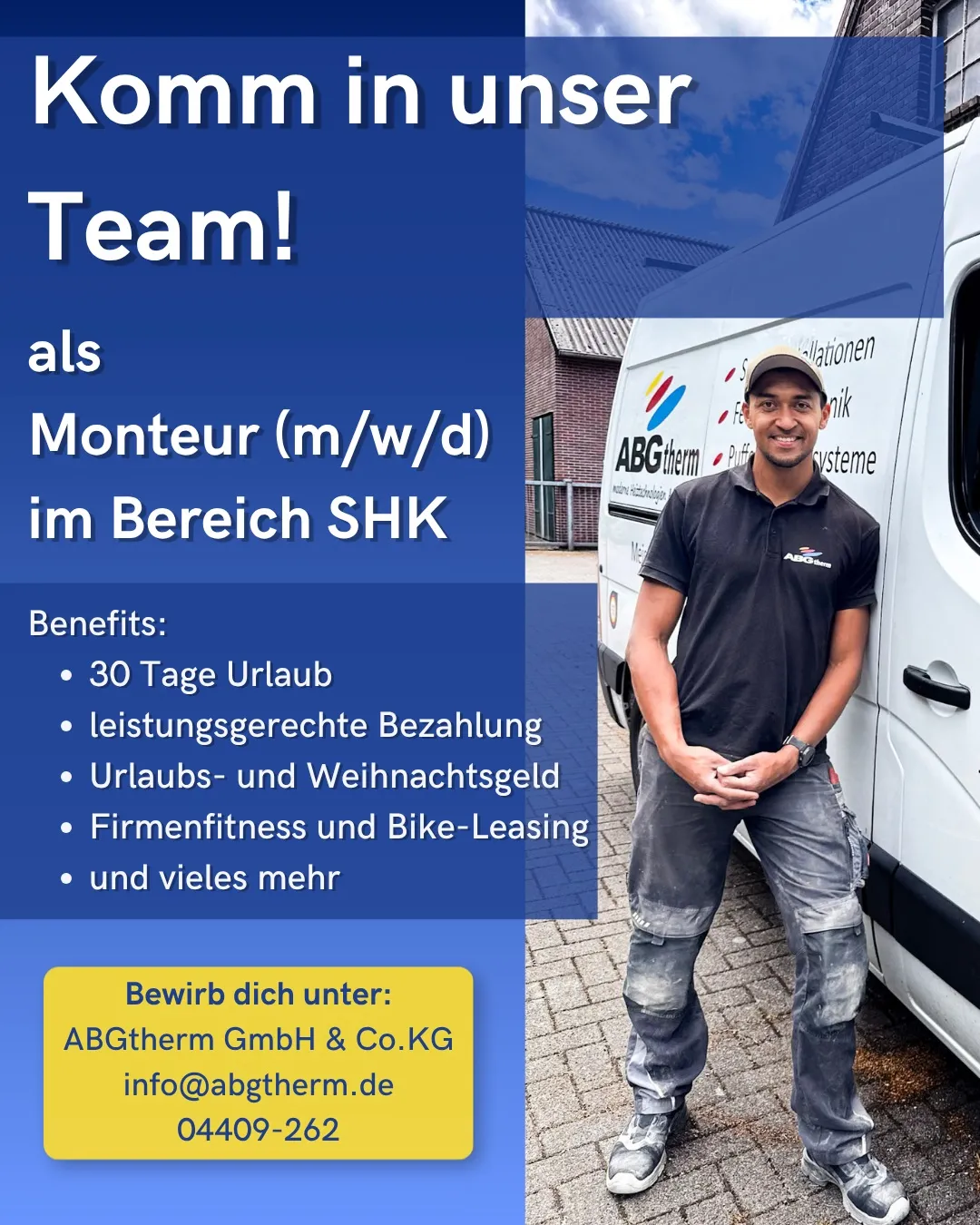 Werde SHK-Monteur bei ABGTherm – Pack mit an! – Foto von ABGtherm aus Westerstede