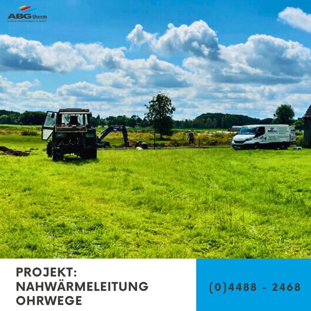 Referenzprojekt: Nahwärmeleitung Ohrwege – Foto von ABGtherm aus Westerstede (Bild 1 von 3)