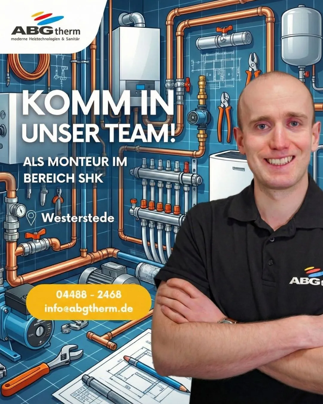 Werde SHK-Monteur bei ABGTherm – Pack mit an! – Foto von ABGtherm aus Westerstede