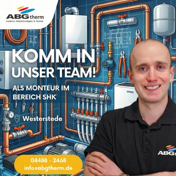 Werde SHK-Monteur bei ABGTherm – Pack mit an! – Foto von ABGtherm aus Westerstede