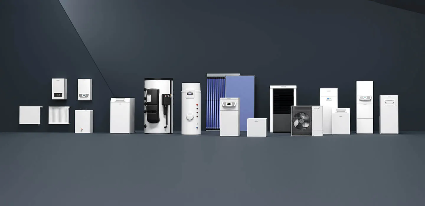 Heizsysteme im Überblick: Wandgeräte, Speicher, Solarkollektor und Wärmepumpen